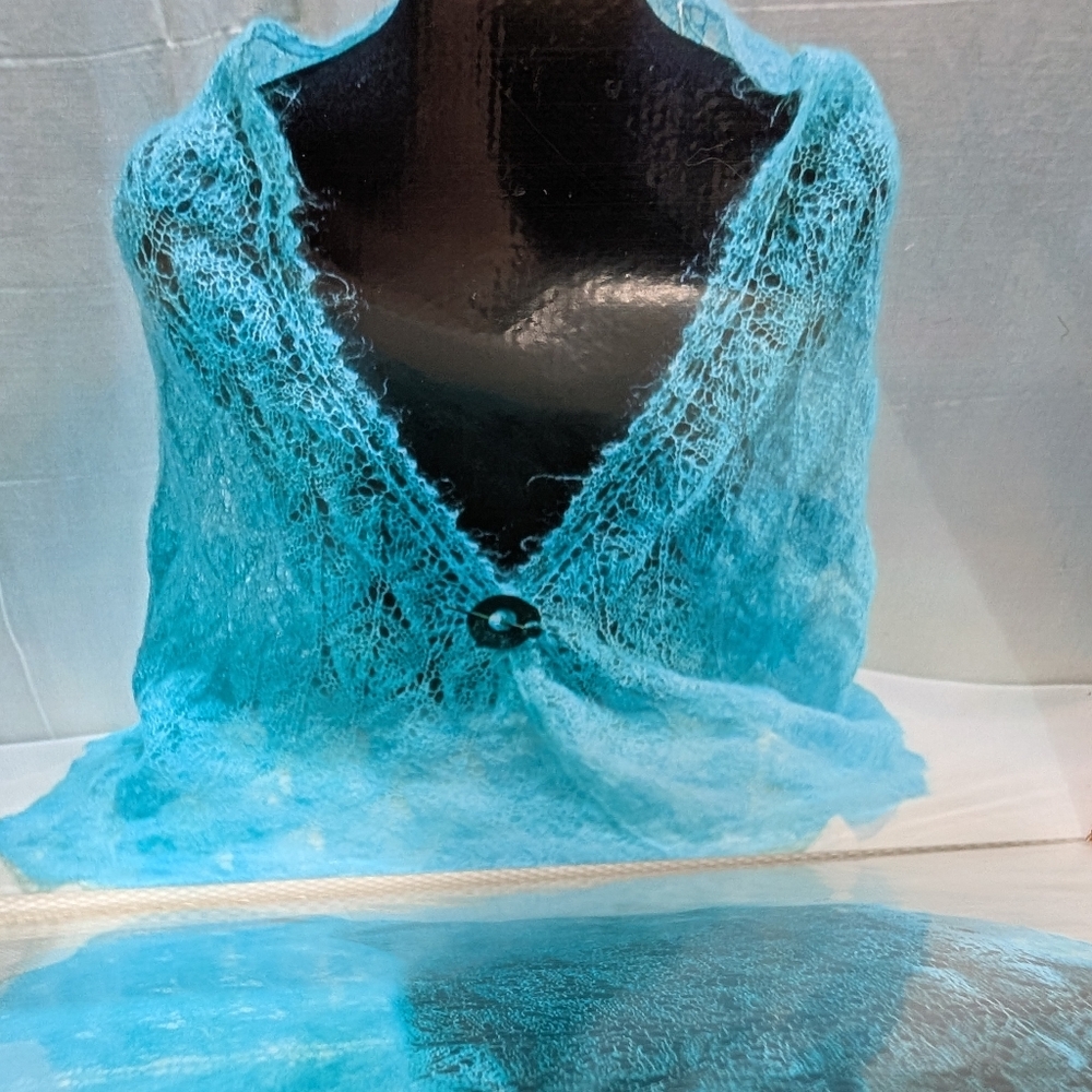 Large Handmade Triangle Shawl